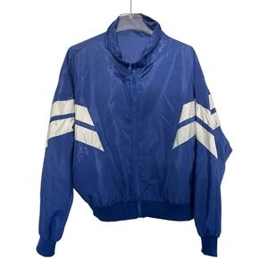 Windbreaker Jacket blue and white